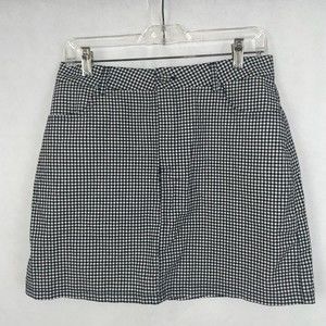 Forever 21 Black/White Gingham Skirt Size Large